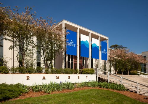 The front of Ramsey Library